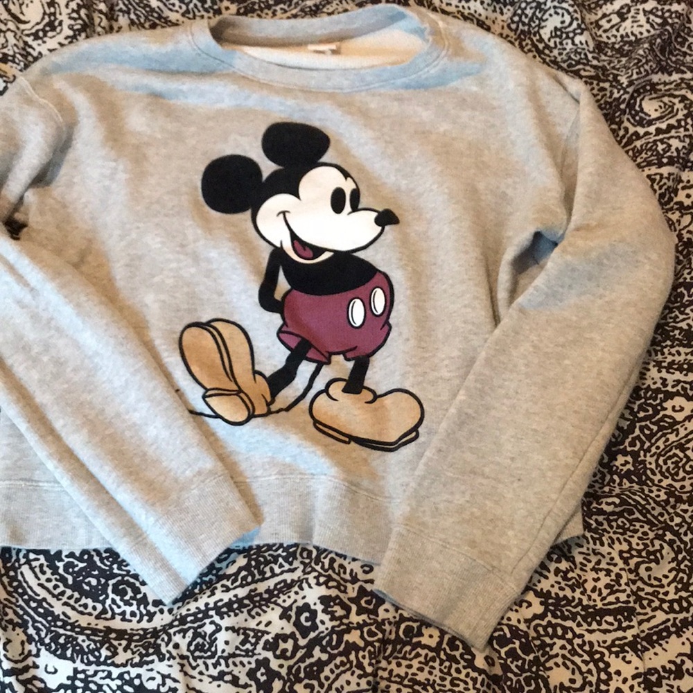 Gray Mickey Mouse sweatshirt